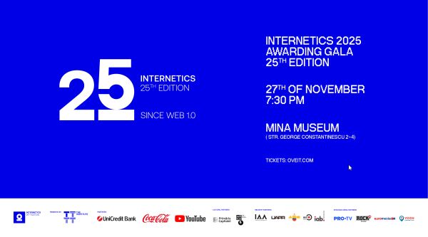 25 de ani de Internetics. 61 de finalisti, din 111 inscrieri in competitia Internetics 2025.